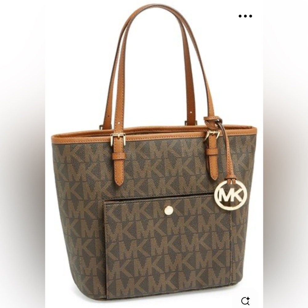 Michael Kors Signature Brown and Tan Tote